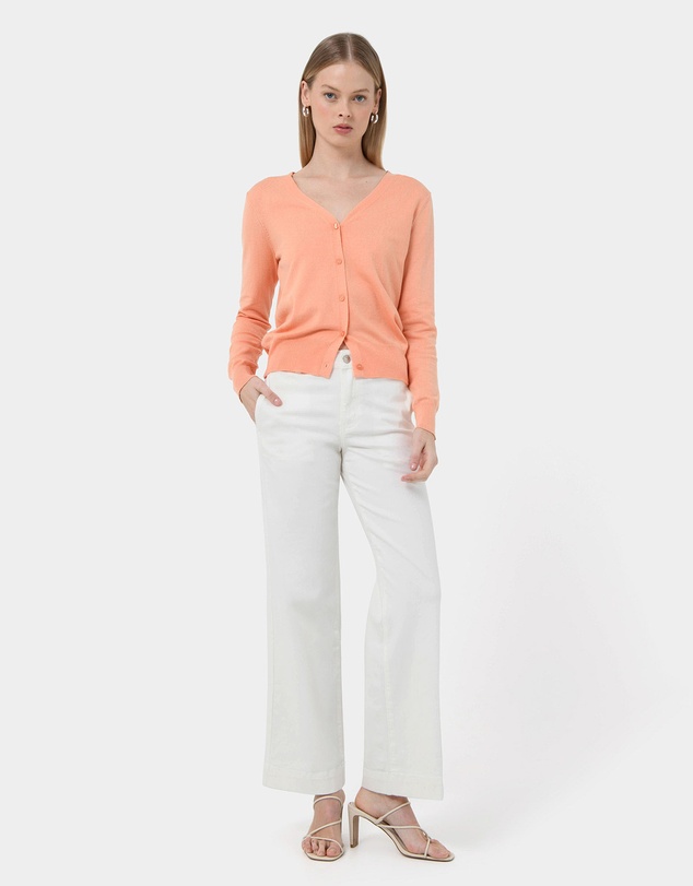 Forcast - Nicolette V-Neck Knit Cardigan