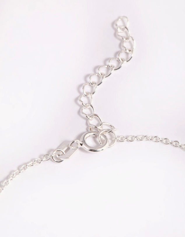 Lovisa - Sterling Silver Cubic Zirconia Flower Bracelet