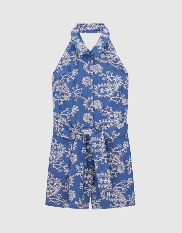 GUESS - Staci Embroidered Romper