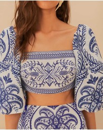 Farm Rio - Cameo Off-White Blouse