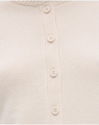 Minima Esenciales - Alma Wool Cashmere Blend Knit Bomber Cardigan