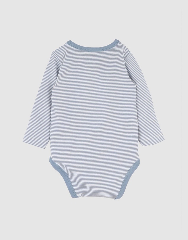 Bebe by Minihaha - Alvin Organic Stripe LS Bodysuit - Babies