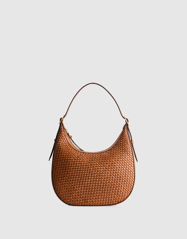 Evity - Sofia Weave Leather Hobo Bag