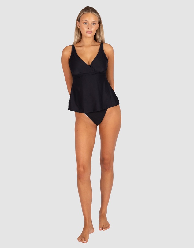 Baku Swimwear - Rococco Flared D/E Cup Wrap Singlet Top
