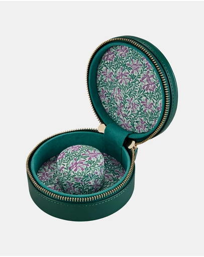 Wolf - WOLF Sophia Round Zip Case Forest Green Fruit Botanical