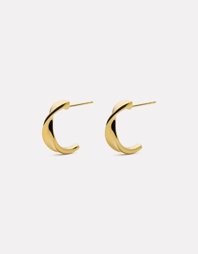 Najo - Suncrest Yellow Gold Stud Earring