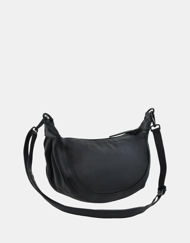 Pierre Cardin - Pierre Cardin Ladies Leather Crescent Crossbody Bag