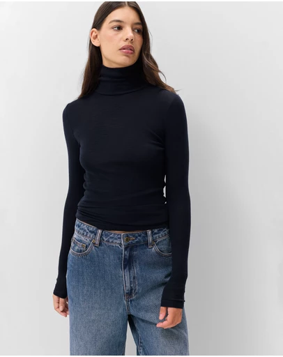 UNISON - Merino High Neck Top
