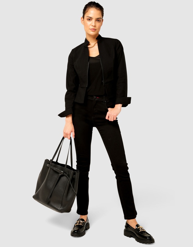 SACHA DRAKE - Front Zip Peplum Jacket