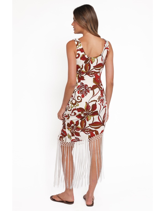 Petal & Pup - Aquarius Midi Dress - Brown Floral