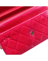 Pre-Loved by Azura Reborn - Pre-Loved CC Quilted Velvet Wallet on Chain