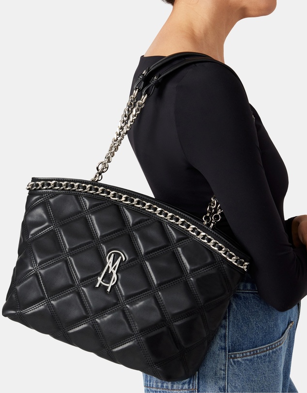 Steve Madden - BSole Black Silver Handbag