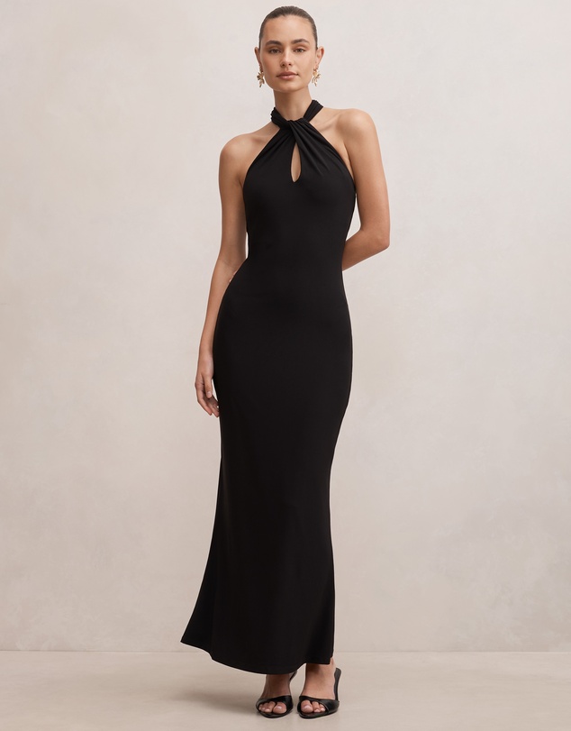 Forever New - Arlette Halter Neck Scarf Maxi Dress