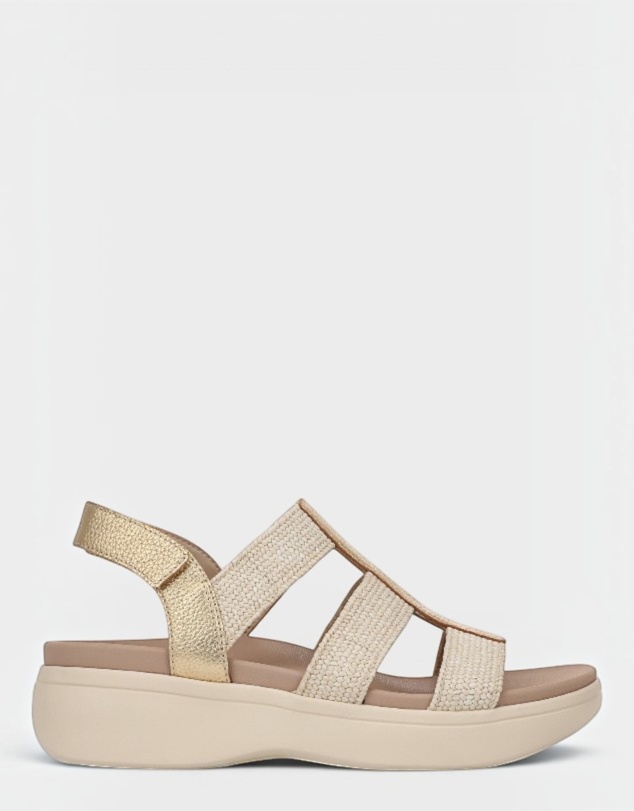 Vionic - Sabrina Flatform Sandal - Gold Leather