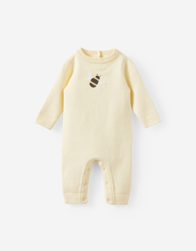 Cotton On Kids - Baby Organic Knit Long Sleeve Romper