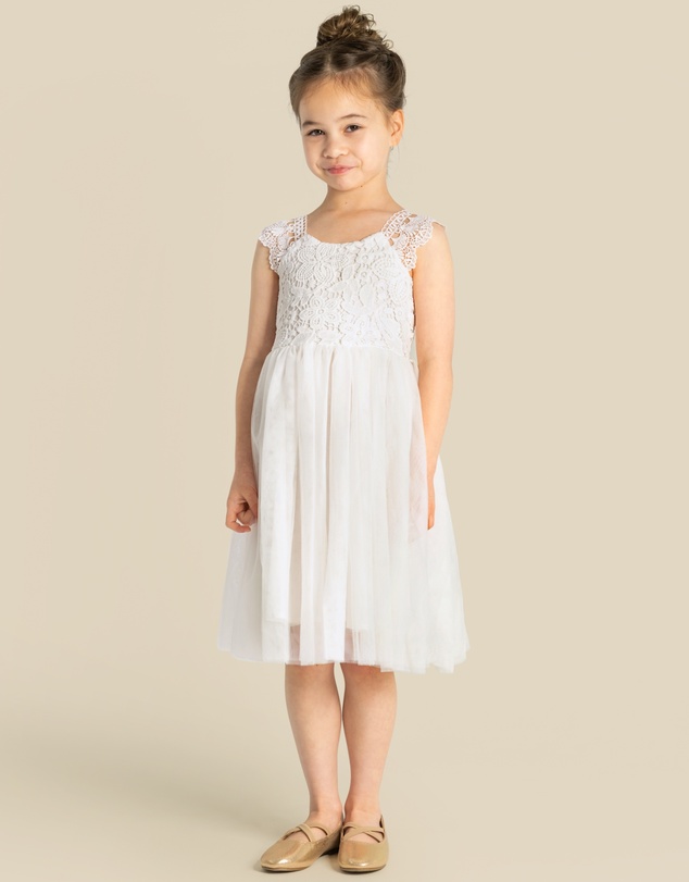 Designer Kidz - Angie Lace Bodice Dress