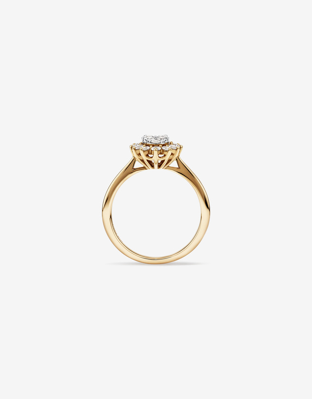 Michael Hill - Cluster Ring with 0.62 Carat TW of Diamonds in 14kt Yellow Gold