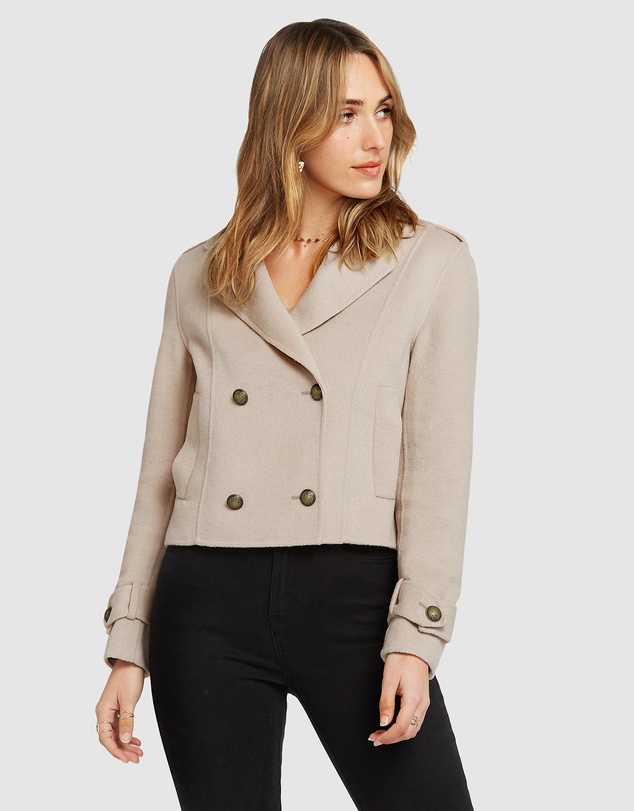 Belle & Bloom - Better Off Military Peacoat