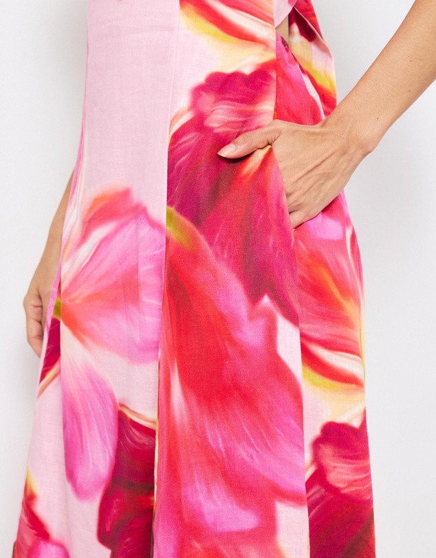 AERE - Valli Linen Strapless Maxi Dress
