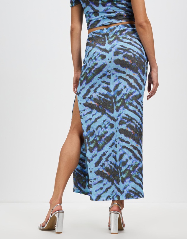 Third Form - Electric Tucked Maxi Skirt