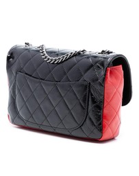 Pre-Loved by Azura Reborn - Pre-Loved Medium Tricolor Quilted Glazed Calfskin CC Plate Flap