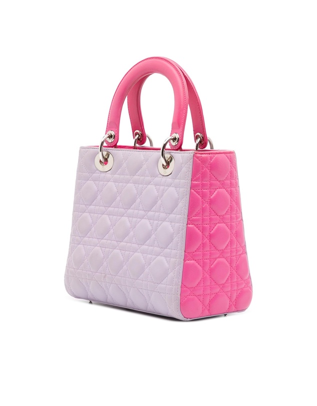 Pre-Loved by Azura Reborn - Pre-Loved Medium Bicolor Lambskin Cannage Lady Dior