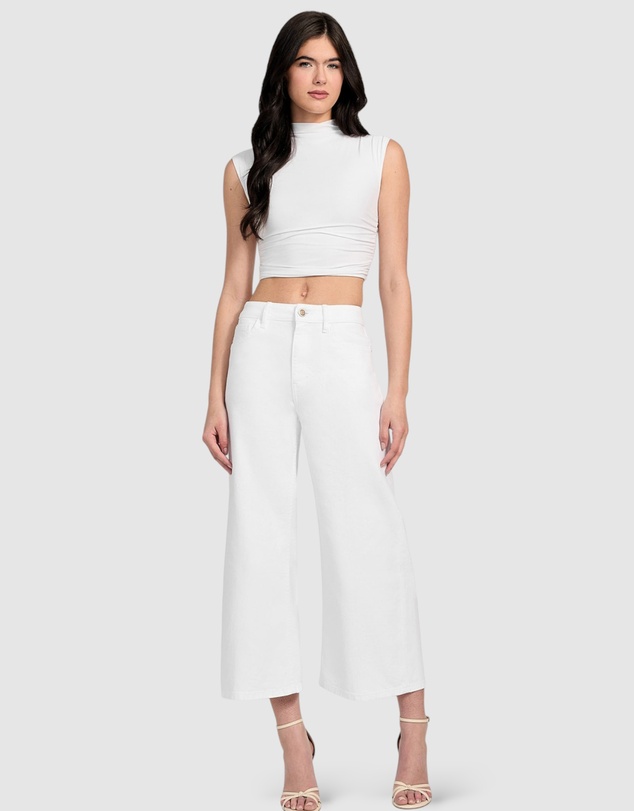 GUESS - Bellflower Crop Wide Leg Jeans