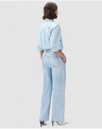 rag & bone - rb Miramar Terry Pull On WideLeg Pants