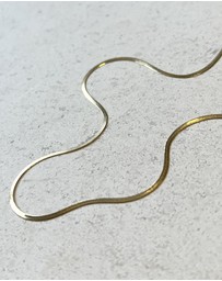 SAINT VALENTINE - Sphinx 2mm Snake Chain Necklace - Gold