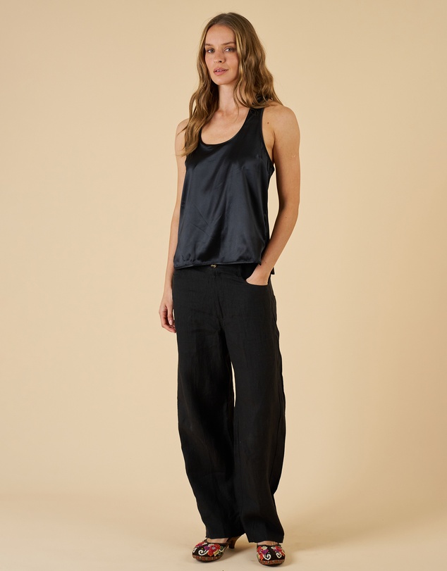 CAMIXA - Aosta Linen Barrel Pants