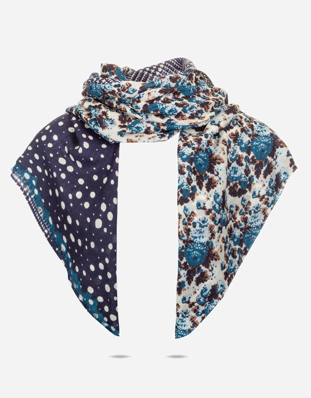 Ozwear Connection Uggs - Ugg 100% Australian Merino Wool Scarf Purplish Blue and Check