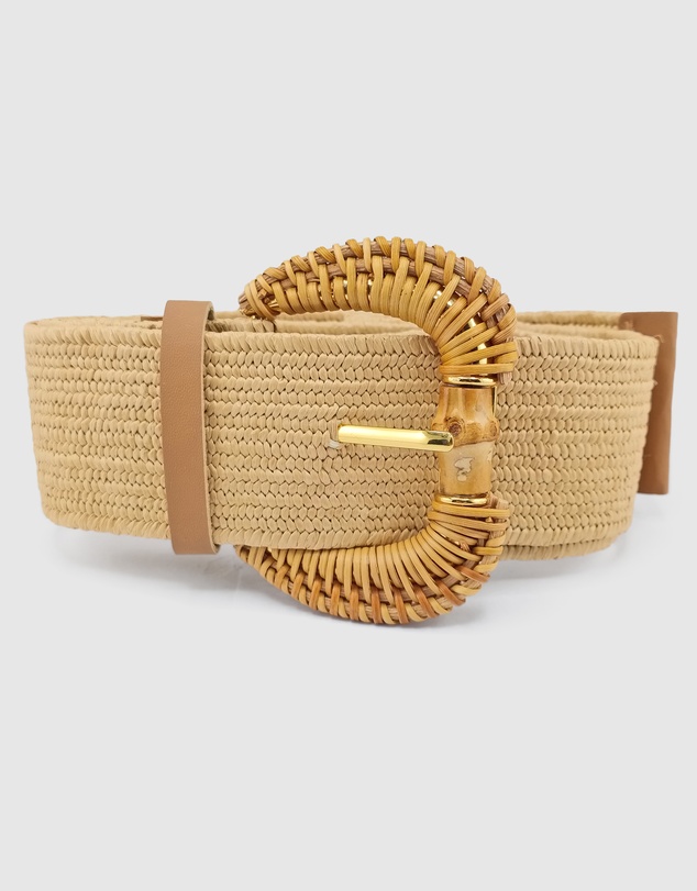 Miz Casa and Co - Rattan Plain Woven Belt