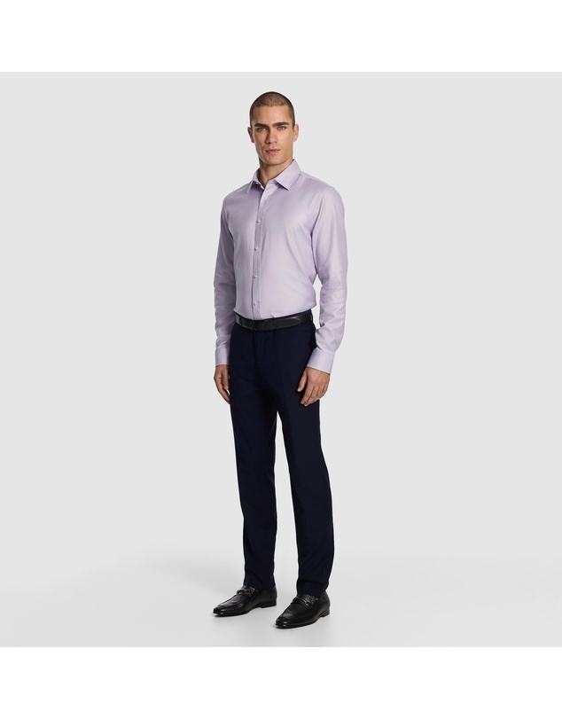 yd. - Atlas Wool Blend Slim Dress Pant