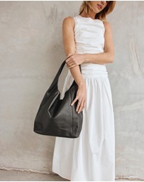 VESTIRSI - Scarlett 2.0 Black Leather Hobo