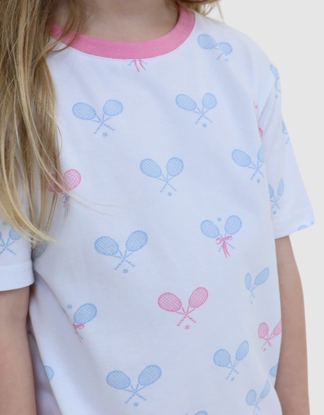 Sant And Abel - Kids Tennis Bows Short PJ Set