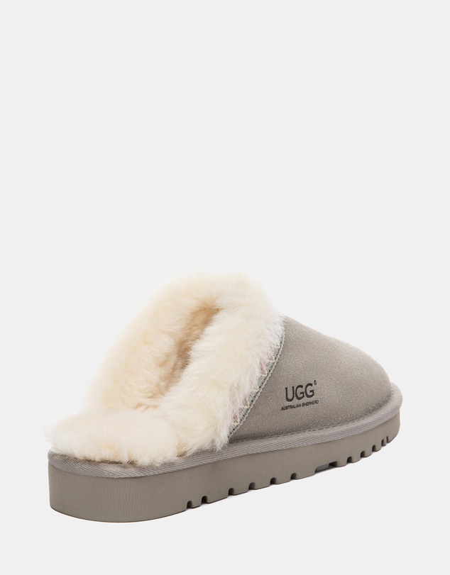 EVERAU - Australian Shepherd Ugg Liora Slipper Cow Suede Upper House Shoes