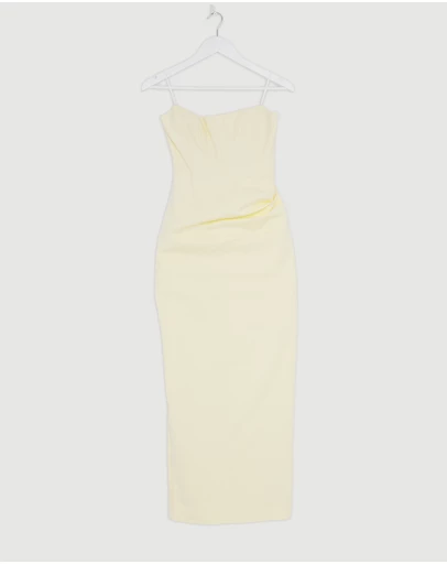 Revibe - Repaired Shona Joy Lani Strapless Corset Maxi Dress - AU 8