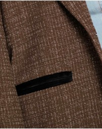 Belle & Bloom - City Noir Tweed Oversized Blazer