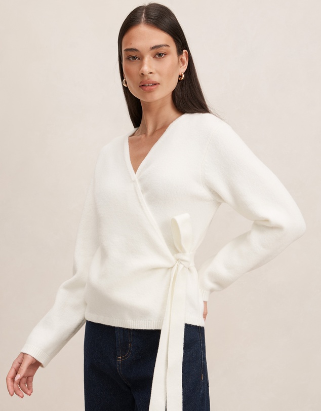 Forever New - Elysia Wrap Knitted Cardigan