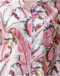 Sant And Abel - Women's Martinique® Pink Banana Leaf Night Shirt
