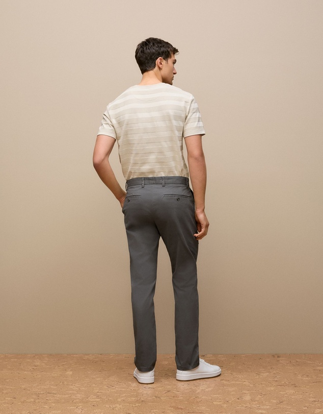 Trenery - Regular Fit Chino Pant in Charcoal