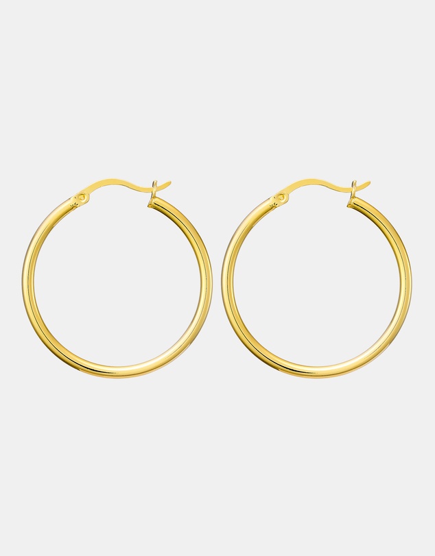 Zoe Olivia - 14K Gold Vermeil 30mm Hoop Earrings