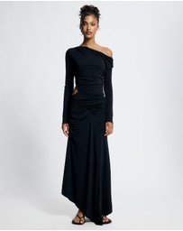 Lover - Ravenna Long Sleeve Asymmetrical Jersey Dress