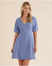 Amelius - Auguste Puff Sleeve Mini Dress