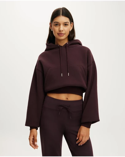 Cotton On Body Active - Plush Cropped Bubble Hoodie