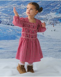 Huxbaby - Cherry Check Dress - ICONIC EXCLUSIVE