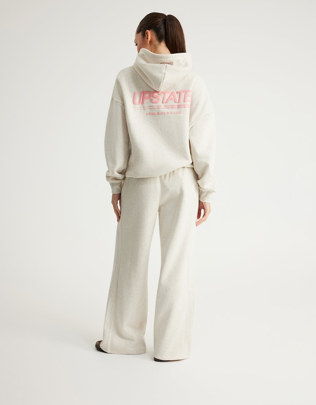 Upstate - Off-Duty Track Pant - Oatmeal Marle