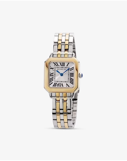 Michael Hill - Women’s Square Dial Watch in Two-Tone Stainless Steel