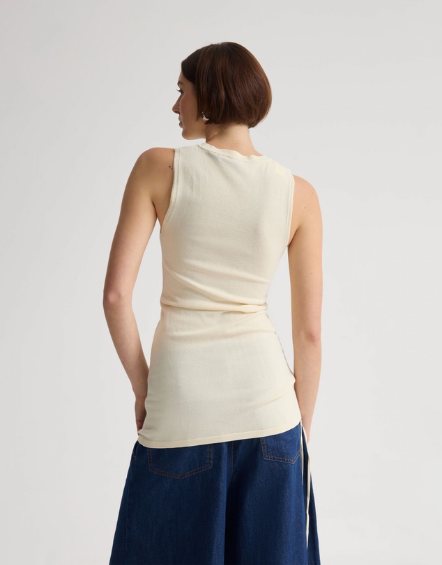 Oxford - April Drawstring Knitted Top