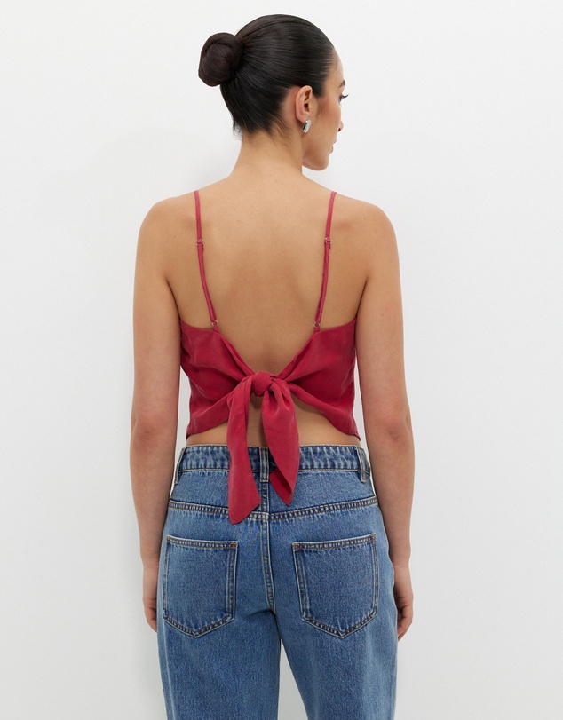 Calli - Cupro Scarf Top